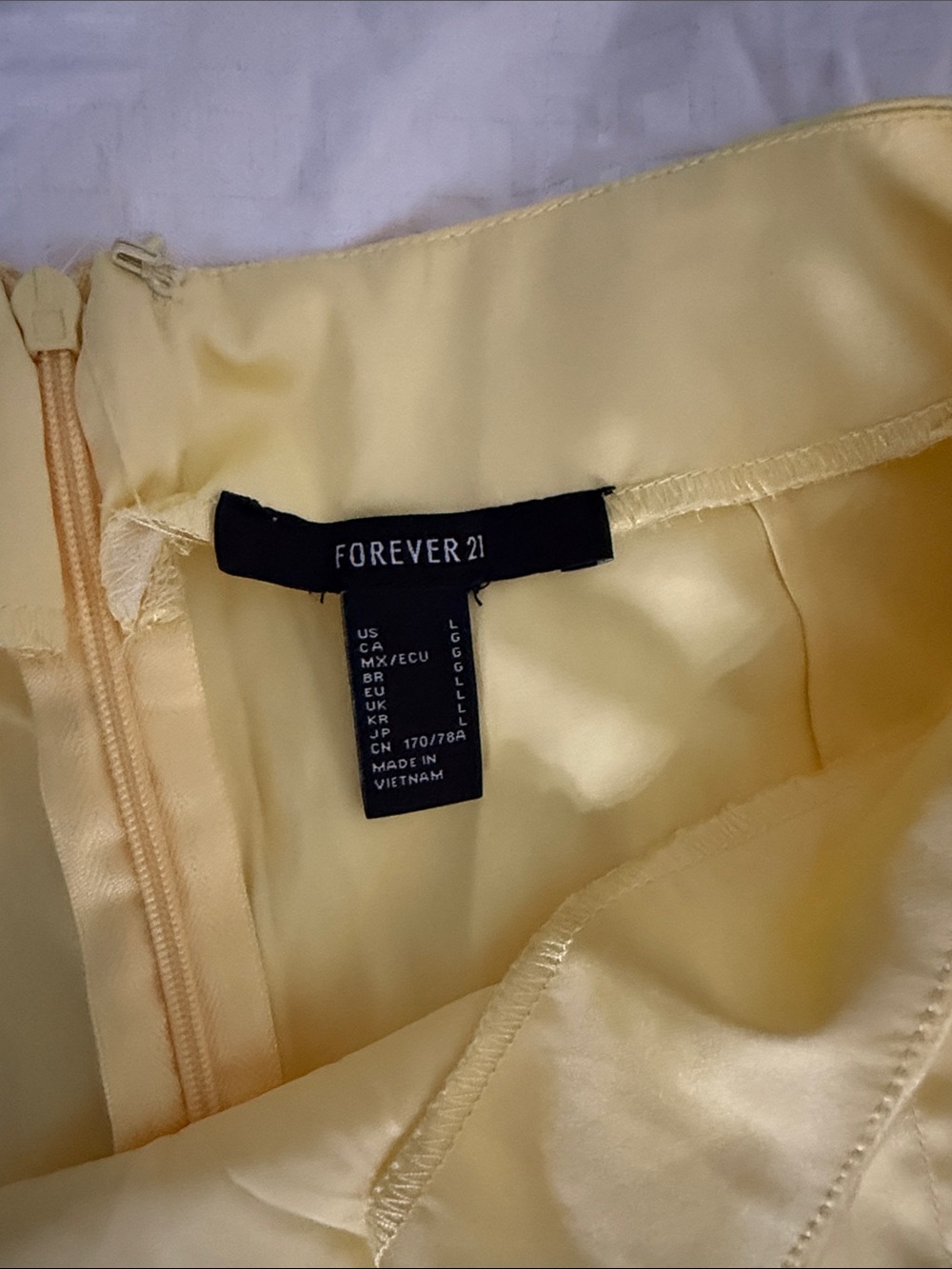 Yellow Women's Mini Skirt - Picture 2 of 2